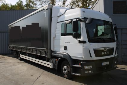 MAN TGL 12.250, 2018, TŘÍSTRANNÁ SHRNOVACÍ PLACHTA, EURO 6