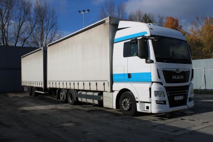 MAN TGX 24.500, 6X2, EURO 6+ SVAN CHT202, SAF, TANDEMOVÁ SOUPRAVA 38 PALET