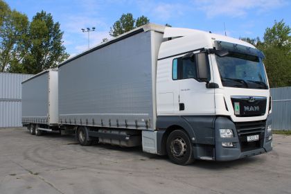 MAN TGX 18.360, NAVI, EURO 6 + G.T.S., PRŮJEZDNÁ TANDEMOVÁ SOUPRAVA 38 PALET